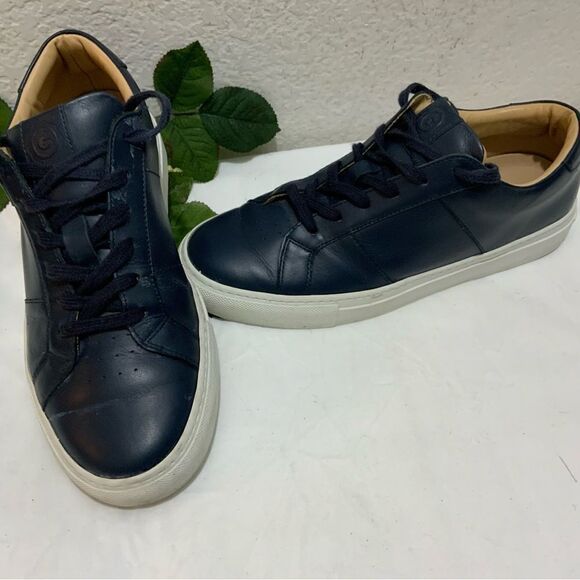 Greats Brooklyn Mens Blue Leather Low Top Casual Shoes Size 8.5 Made In Italy main image 12